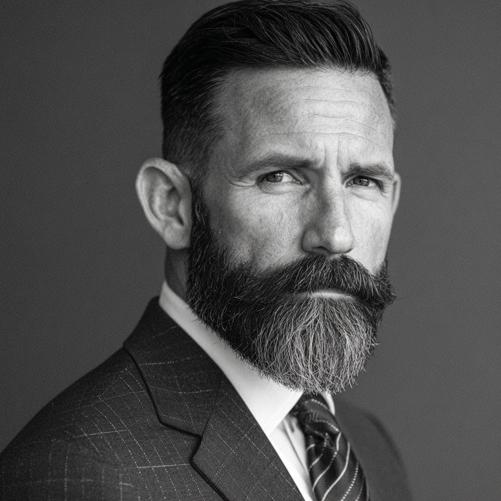 Corporate beard style perfect for business and professional environments